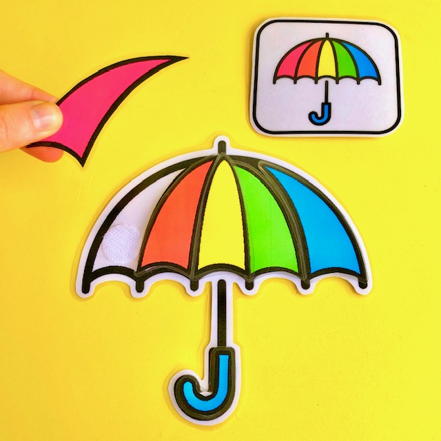 Paraguas de colores